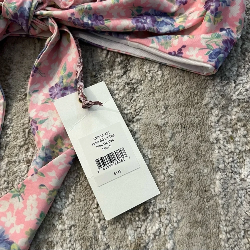NWT LoveShackFancy Palm Bikini Top
